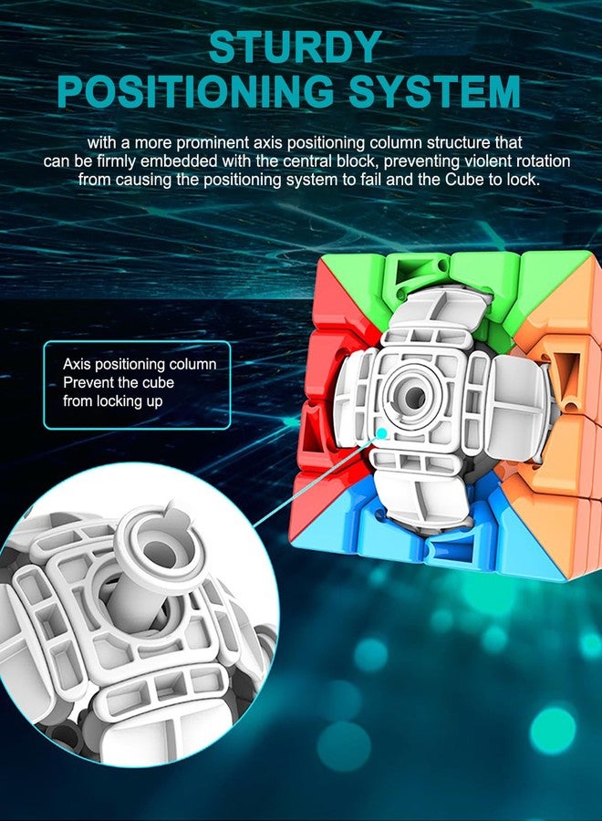 CFMOUR Speed Cube 4x4 - Moyu Meilong 4, Stickerless Magic Cubes Bundle 4x4x4- Fast Smooth Turning Vivid Colour Puzzle Game Brain Toy for Kids and Adult - Image 4